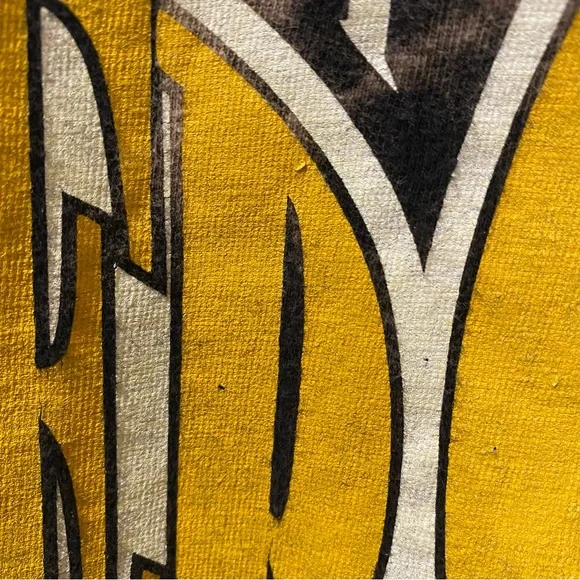 Men’s Large NFL Pittsburgh Steelers Vintage True Fan Upcycled Bleached Tank - Picture 11 of 13